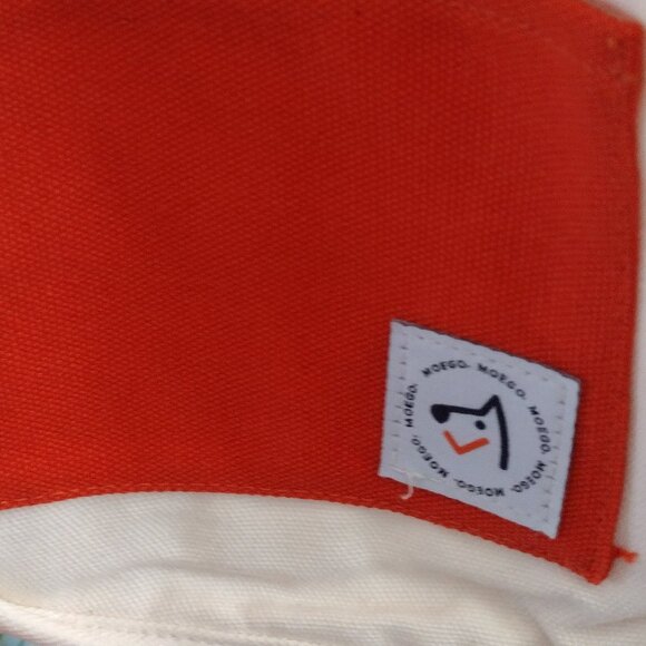 MOEGO Mini Canvas Tote / Lunch Tote – Cream & Red | New Without Tags - Picture 3 of 4